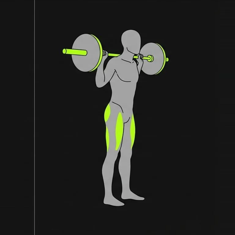 Back squat, step 3 of 3: drive up through mid-foot