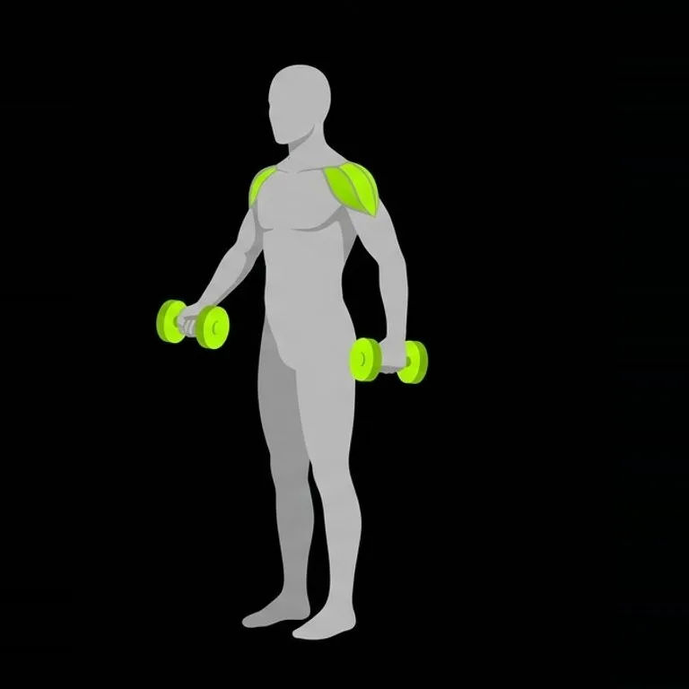 Lateral raise, step 3 of 3: lower under control to the start