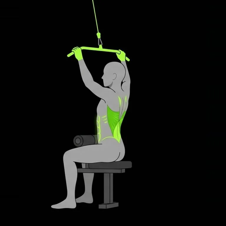 Lat pulldown, step 3 of 3: control the stretch back