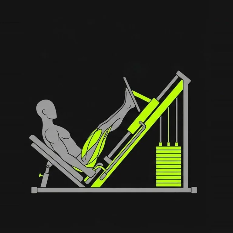 Leg press, step 3 of 3: drive up through mid-foot